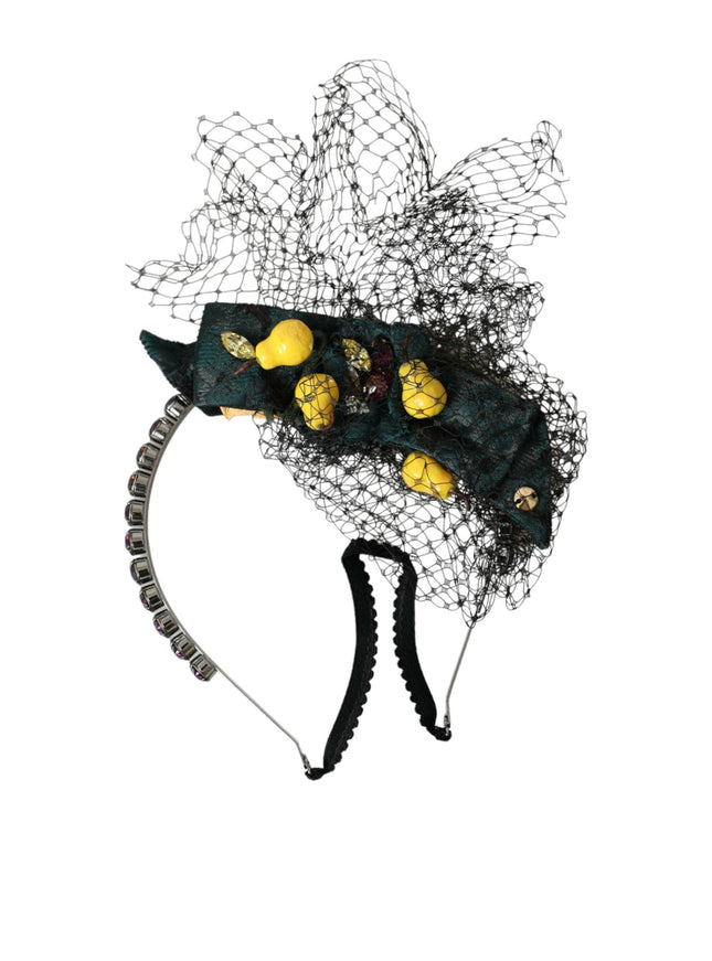Dolce & Gabbana Lemon Sicily Crystal Net Headwear - Ellie Belle