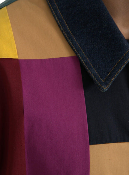 Dolce & Gabbana Patchwork Cotton Collared Jacket - Ellie Belle