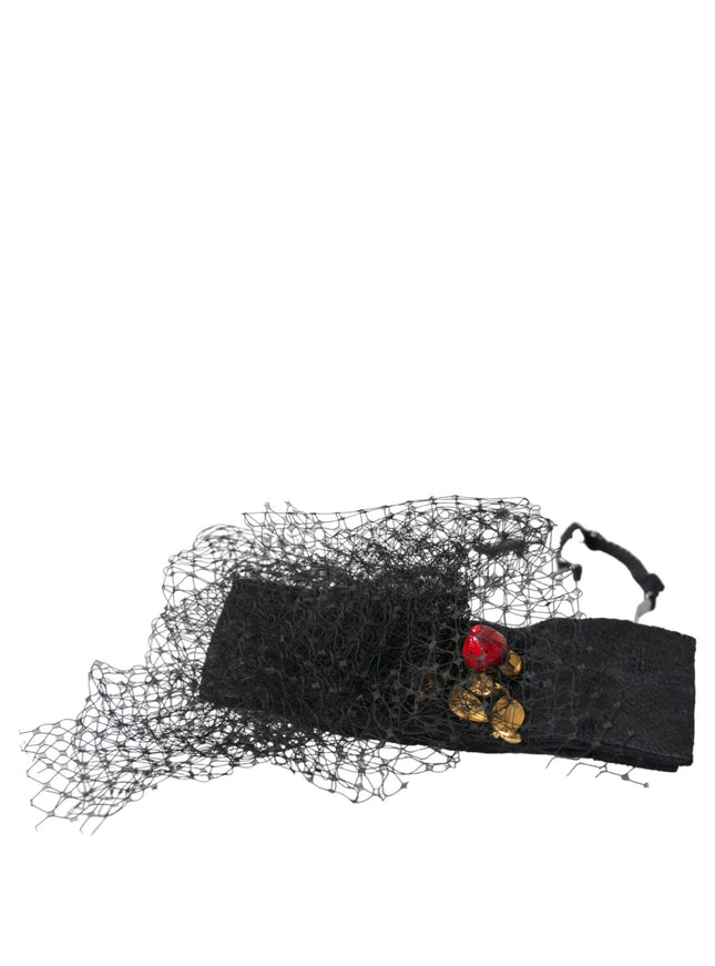 Dolce & Gabbana Sicily Crystal Mesh Net Headband Diadem - Ellie Belle