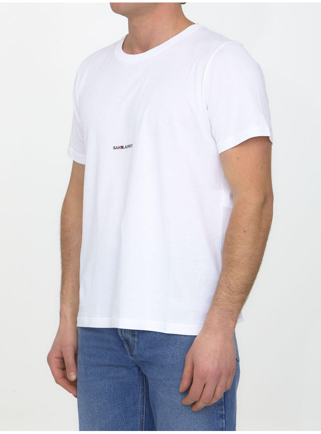 Saint Laurent Cotton T-shirt With Logo - Ellie Belle