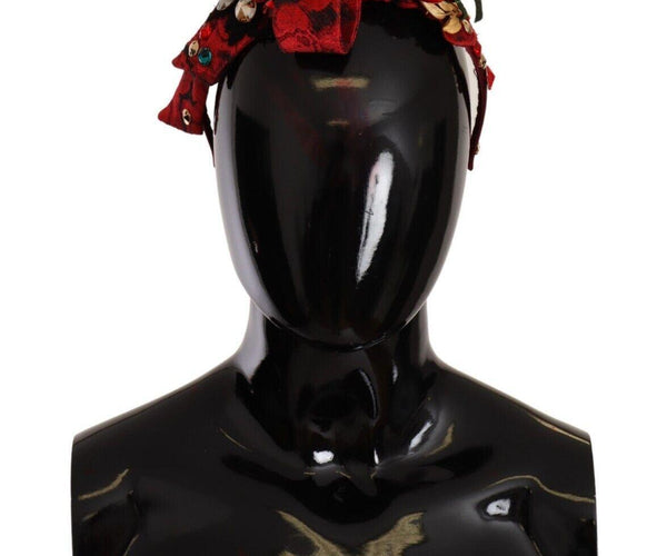 Dolce & Gabbana Red Tiara Berry Fruit Crystal Bow Hair  display picture 1