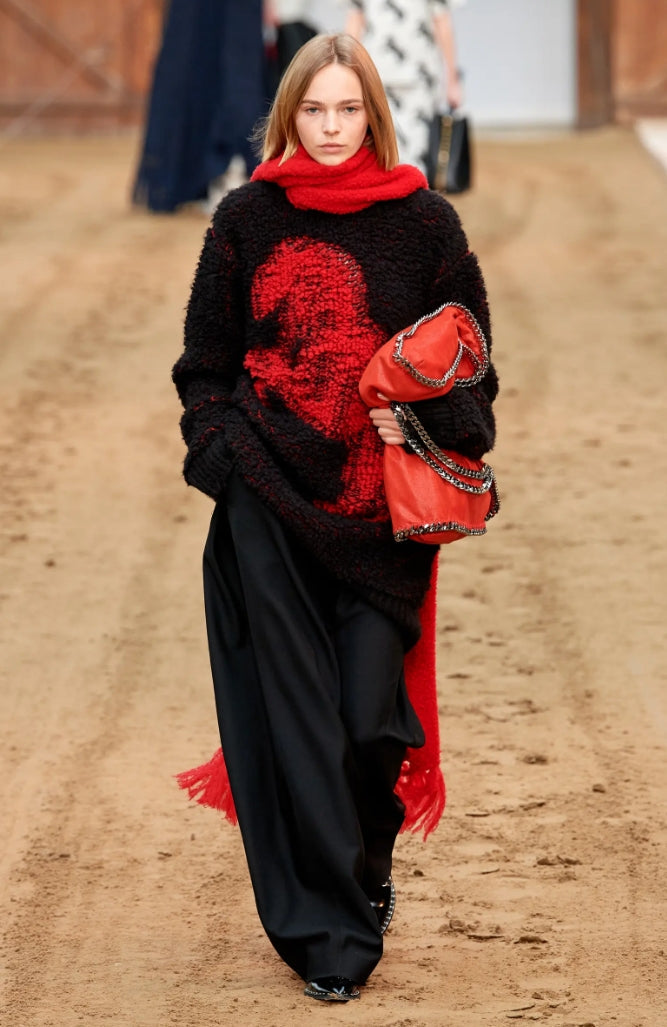 A model is walking the runway for Stella McCartney