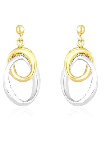 designer earrings in gold and silver 