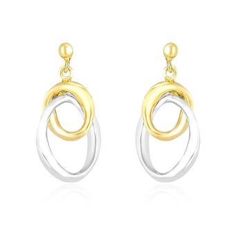 designer earrings in gold and silver 