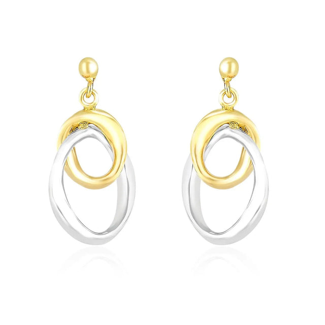 designer earrings in gold and silver 