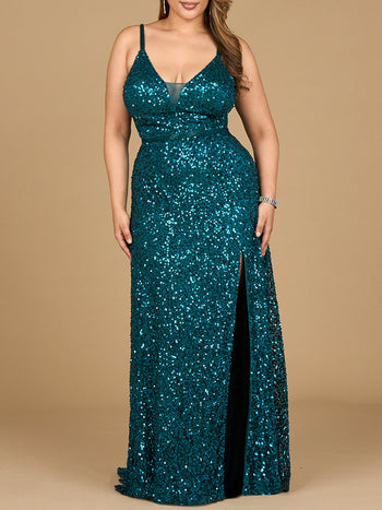 Prom dress worn by a model at Ellie Belle