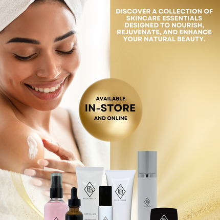 Science-backed skincare selections from Ellie Belle featuring hydration, brightening, and anti-aging essentials.