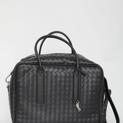 Bottega Veneta Leather Weekender Bag - Ellie Belle