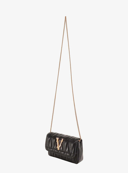 Versace Black Mini Nappa Leather Crossbody Bag