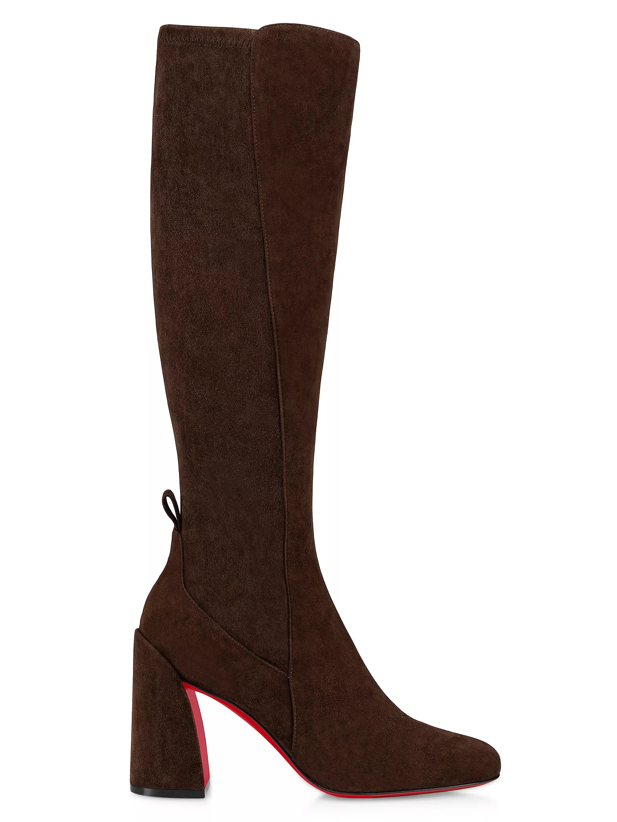 Christian Louboutin Jane 85MM Knee High Boots Ellie Belle