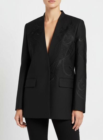 Kobi Halperin Sydney Embroidered Wool-Blend Blazer