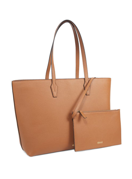 Versace Calf Leather Top Handle Tote