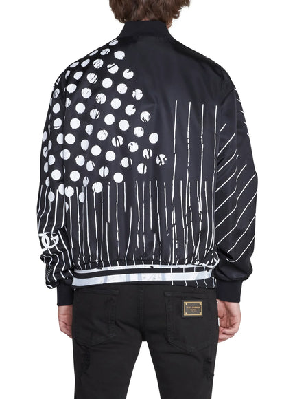 Dolce & Gabbana Logo-Plaque Bomber Jacket