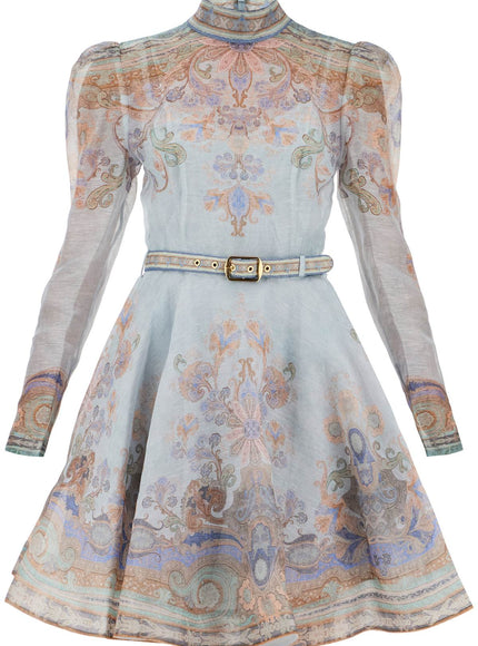 Zimmermann eden mini dress with belt