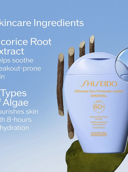 Shiseido Ultimate Sun Protector Lotion Mineral SPF 60+