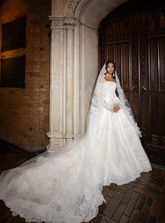 Yumi Katsura Wynter Strapless Wedding Gown