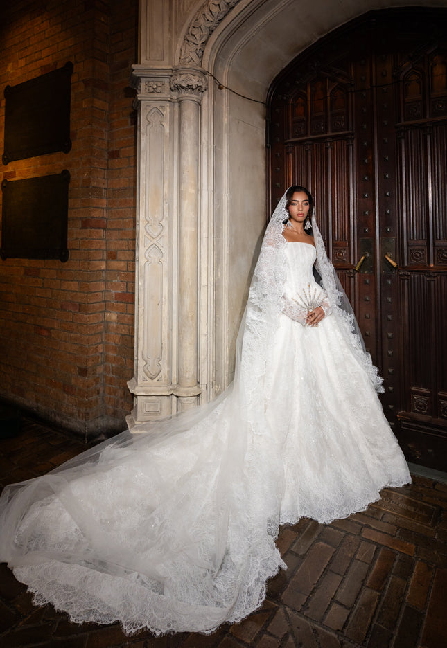 Yumi Katsura Wynter Strapless Wedding Gown