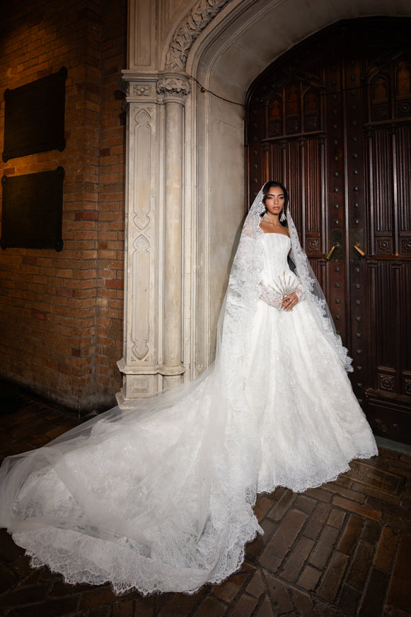 Yumi Katsura Wynter Strapless Wedding Gown