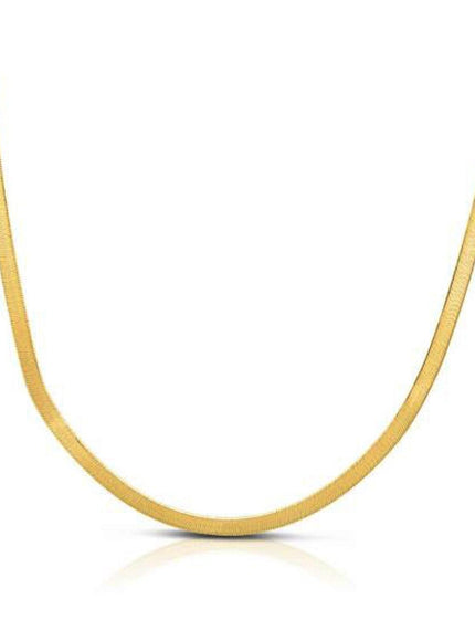 1.5mm 14k Yellow Gold Super Flex Herringbone Chain - Ellie Belle