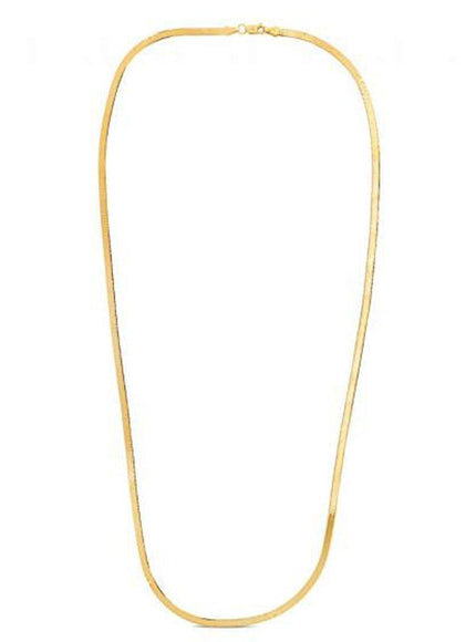 1.5mm 14k Yellow Gold Super Flex Herringbone Chain - Ellie Belle