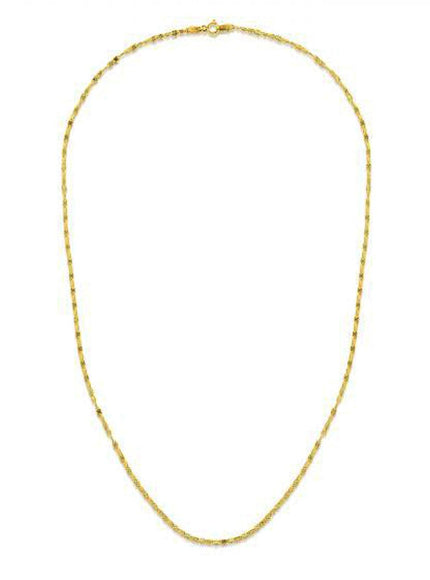 1.7mm 14k Yellow Gold Sparkle Valentino Chain - Ellie Belle