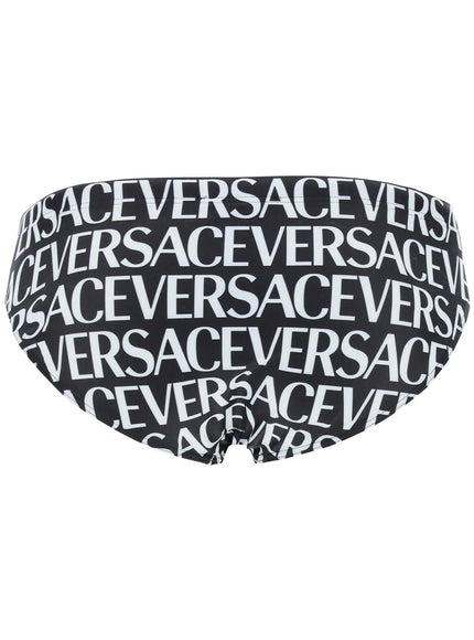 versace allover swim briefs