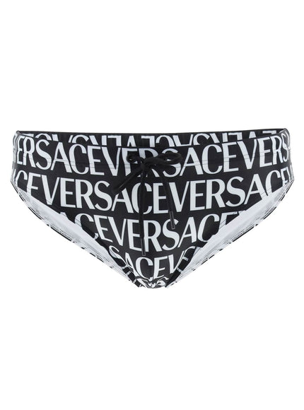 versace allover swim briefs