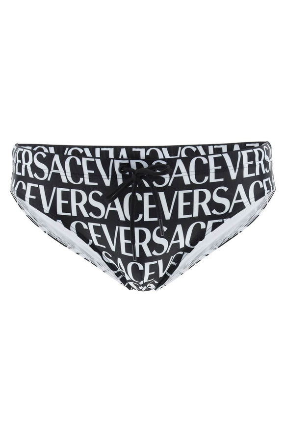 versace allover swim briefs