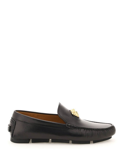 Versace la medusa leather loafers