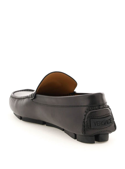 Versace la medusa leather loafers