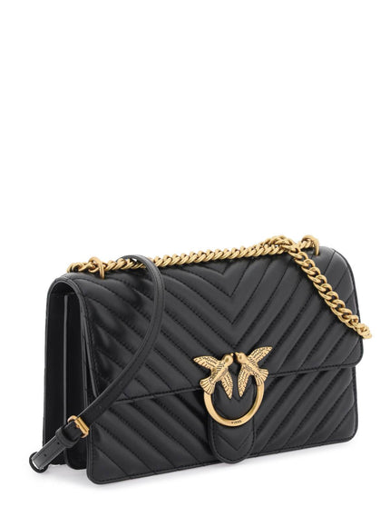 Pinko Classic Love Bag In Black Leather