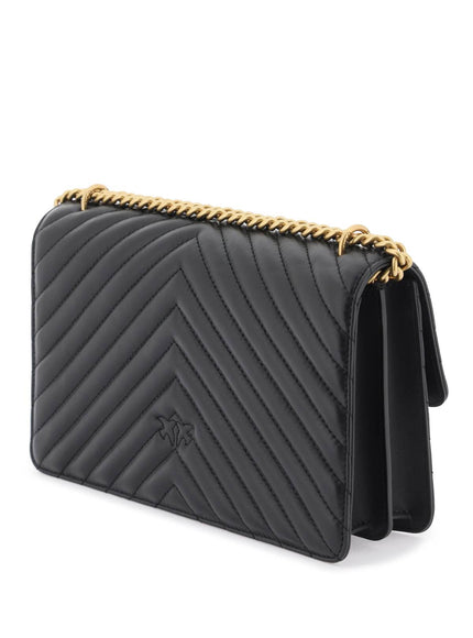 Pinko Classic Love Bag In Black Leather