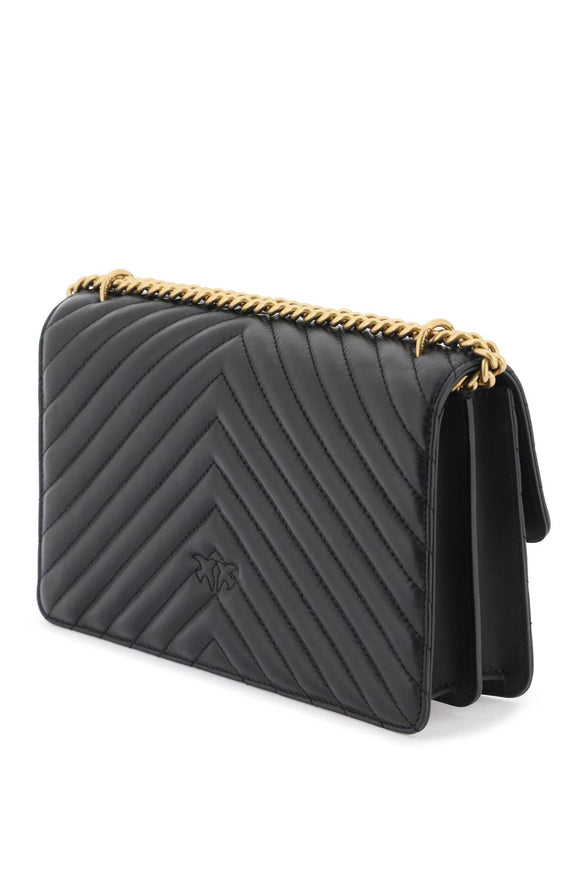 Pinko Classic Love Bag In Black Leather