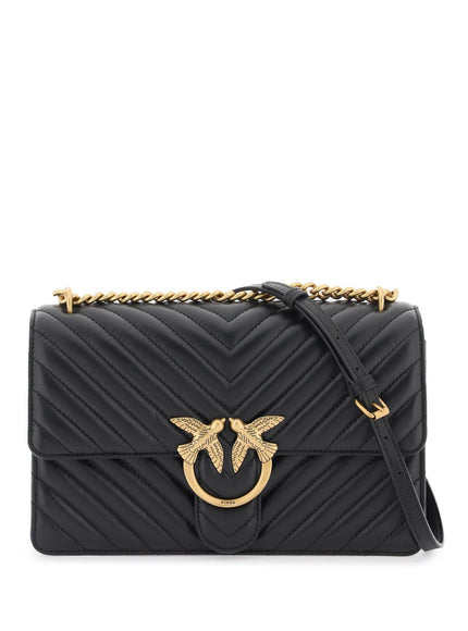 Pinko Classic Love Bag In Black Leather