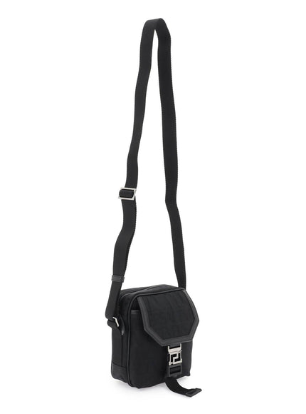 versace allover 'neo nylon' crossbody bag