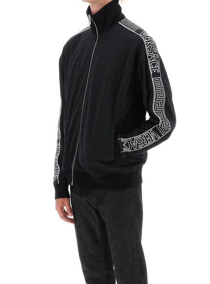 techno versace allover track sweatshirt