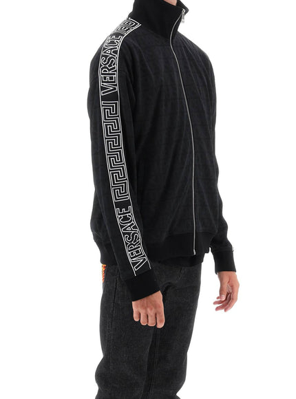 techno versace allover track sweatshirt