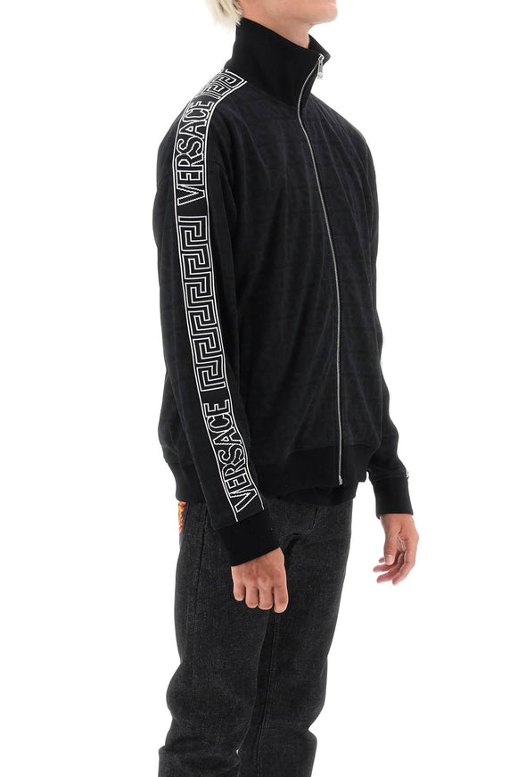 techno versace allover track sweatshirt