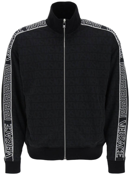 techno versace allover track sweatshirt