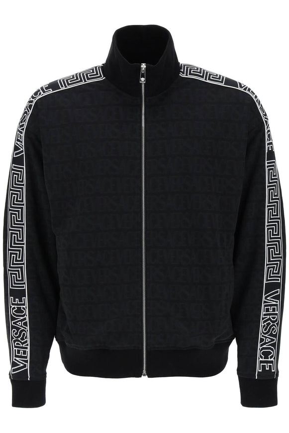 techno versace allover track sweatshirt