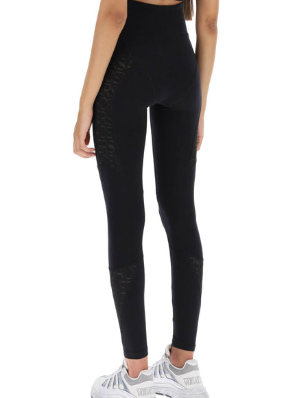 Versace sports leggings with lettering