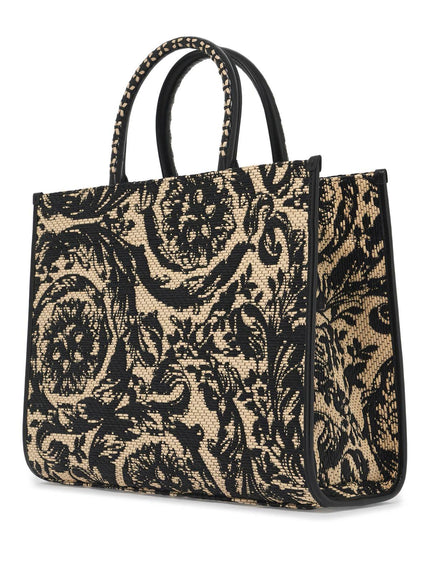 Versace medium athena barocco tote bag in raff