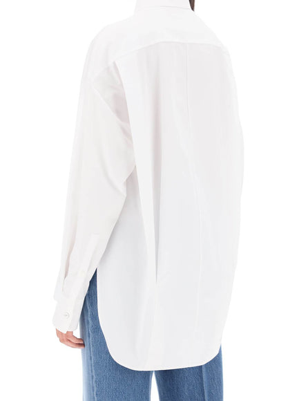 Versace oversized poplin shirt