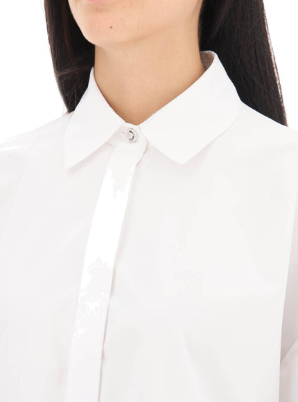 Versace oversized poplin shirt