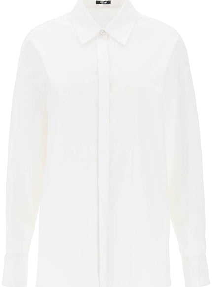 Versace oversized poplin shirt