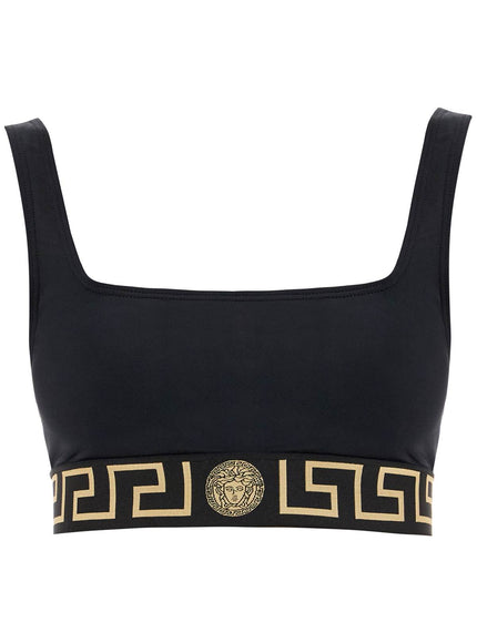 Versace "top bikini with greek border trim