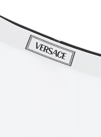 Versace ribbed briefs with '90s logo