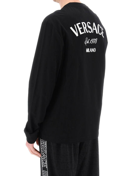 Versace milano stamp long-sleeved t-shirt