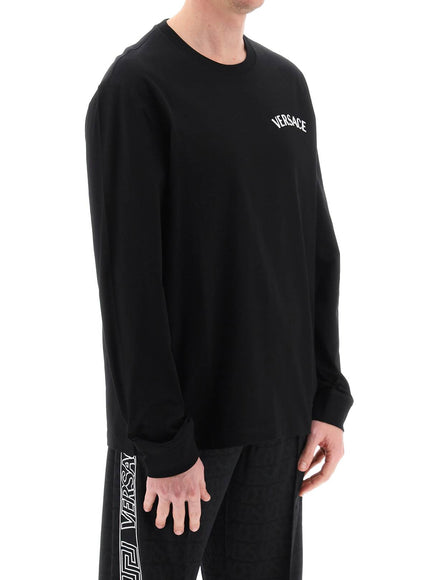 Versace milano stamp long-sleeved t-shirt