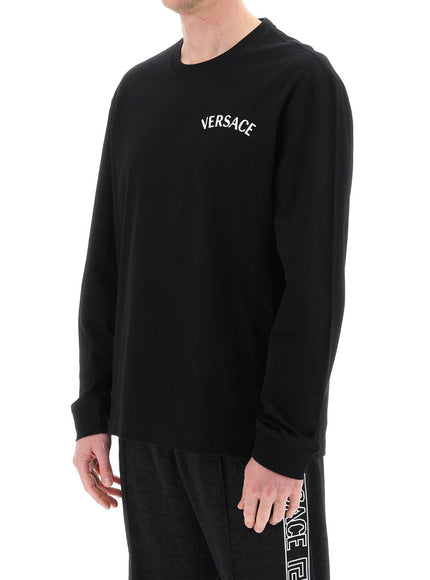 Versace milano stamp long-sleeved t-shirt